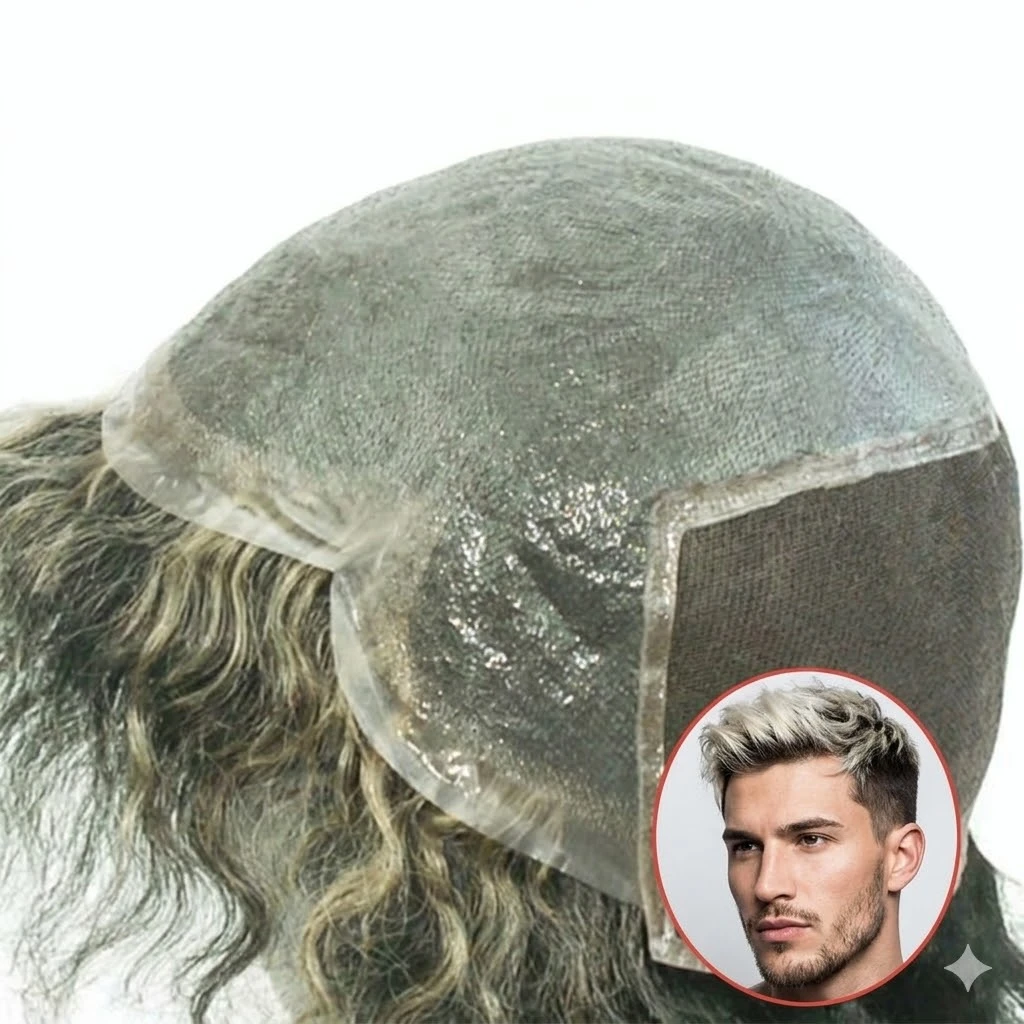 HHB Men’s Thin Skin Wig with French Lace Back